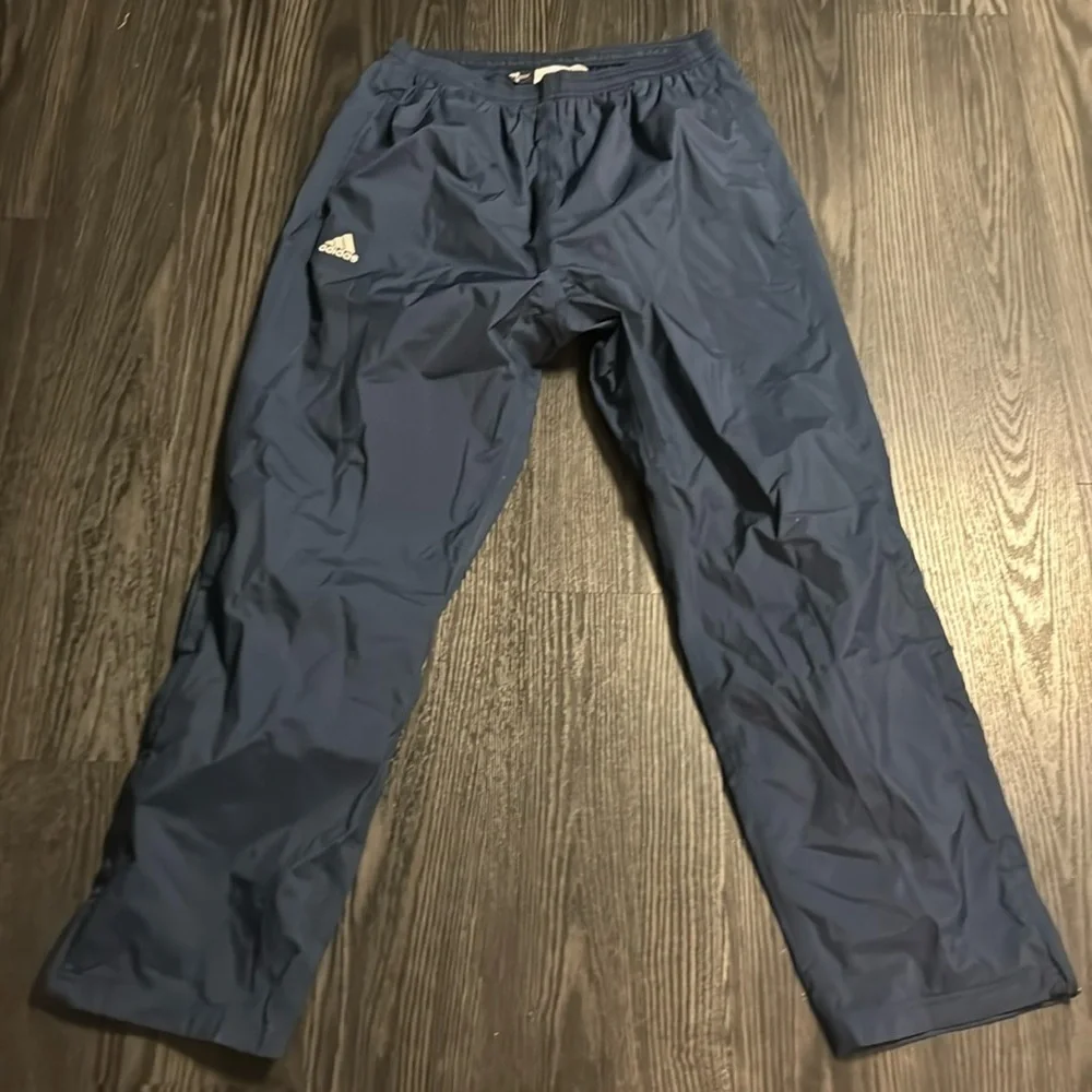 🍍ADIDAS CLIMA PROOF WIND PANT🍍ZIP SIDE POCKETS🍍ZIP ANKLE TO UPPER CALF🍍Sz L